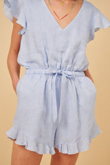 Playsuit Apoella Erifylli Linen Ruffle Playsuit Apoella