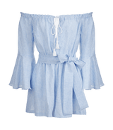 Playsuit Apoella Helectra Linen Off Shoulder Playsuit Striped Apoella