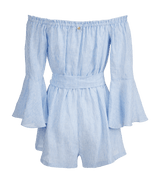 Playsuit Apoella Helectra Linen Off Shoulder Playsuit Striped Apoella