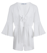 Playsuit Apoella Penelope Bow Linen Playsuit S/M / White Apoella