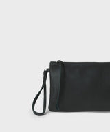 Pochette Callista Crafts Pochette Slim Grained Leather Black O/S / Black Apoella