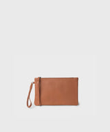 Pochette Callista Crafts Pochette Slim Grained Leather Peach O/S / Peach Apoella