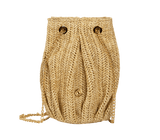 Pouch Apoella Naxos Raffia Straw Mini Shoulder Pouch O/S / Beige Apoella