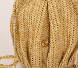 Pouch Apoella Naxos Raffia Straw Mini Shoulder Pouch O/S / Beige Apoella