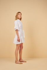 Shirtdress Apoella Chara Ruffle Shirtdress O/S / White Apoella