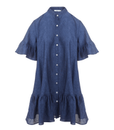 Shirtdress Apoella Chara Ruffle Shirtdress O/S / Denim Apoella