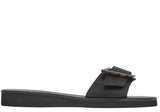 Shoes Ancient Greek Sandals Aglaia Buckle Slide Sandals 37 / Black Apoella