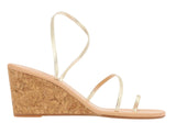 Shoes Ancient Greek Sandals Chora Wedge Sandals 37 / Platinum Apoella