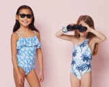 Swimwear Marie Raxevsky ONE SHOULDER ONE-PIECE PALMS Apoella