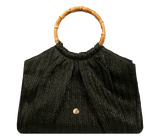 Tote Apoella Andros Tote Bamboo Raffia Straw Bag O/S / Black Apoella