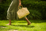 Tote Apoella Andros Tote Bamboo Raffia Straw Bag O/S / Black Apoella