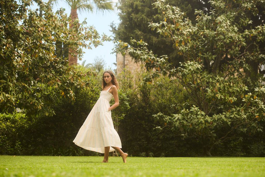 chinese dress ladies August Night Linen Dress main image 1