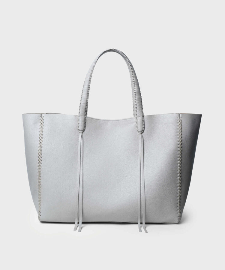 Tote Grained Leather Oat