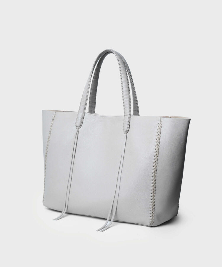 Tote Grained Leather Oat