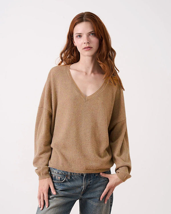 Alicia V Neck Sweater Turron