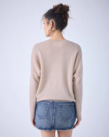 Alicia V Neck Sweater Sand