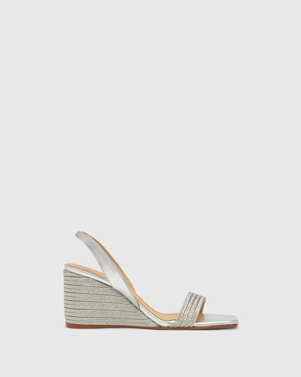 Barby Wedge Sandals Platino