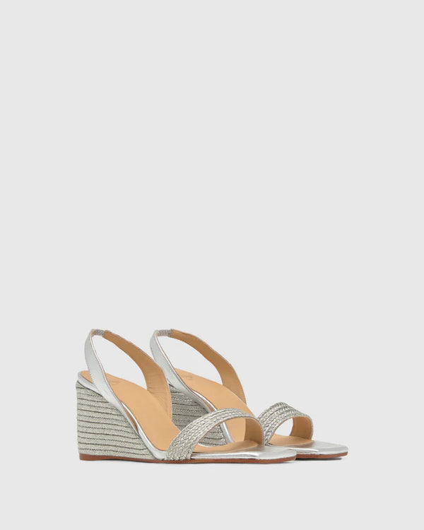 Barby Wedge Sandals Platino