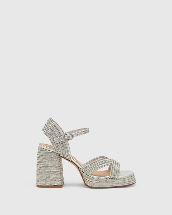 Valle High Heeled Sandals Platino