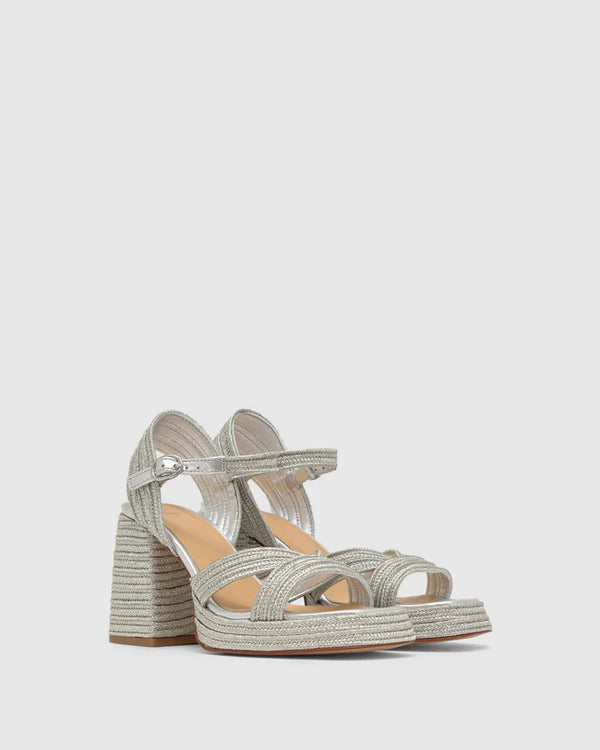 Valle High Heeled Sandals Platino