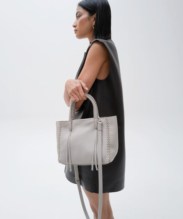 Mini Tote Grained Leather Oat