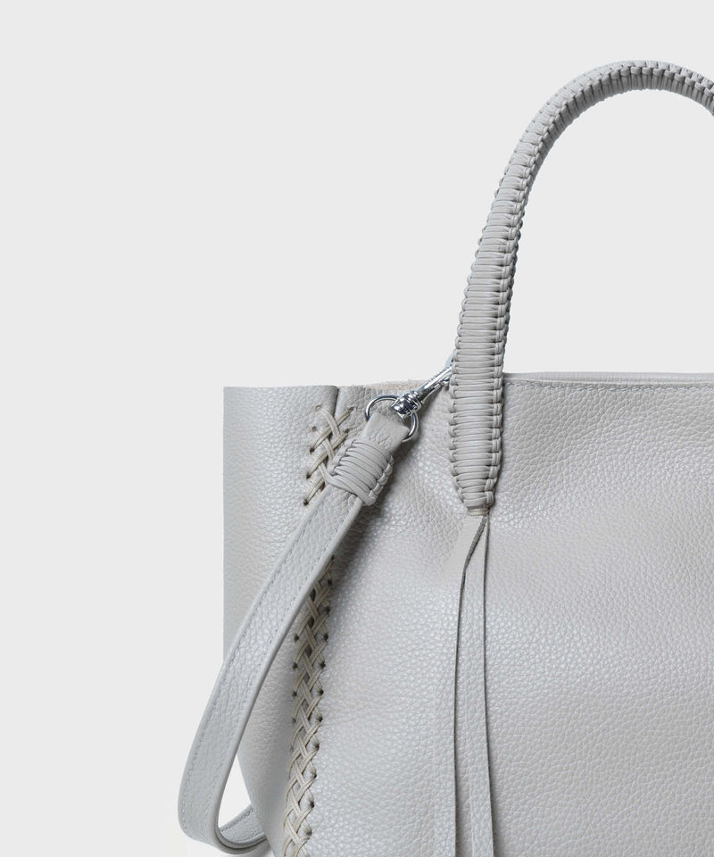 Mini Tote Grained Leather Oat