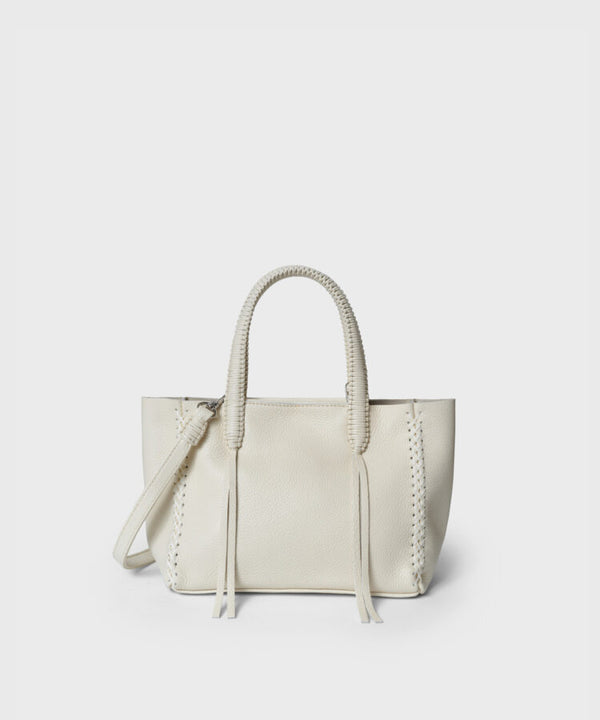 Mini Tote Grained Leather Cream