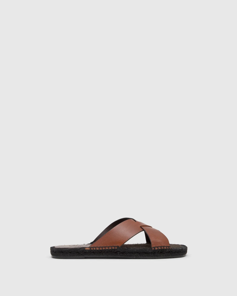 Keanu Leather Sandals Marron Choc
