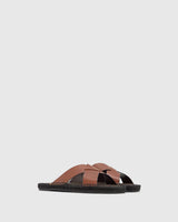 Keanu Leather Sandals Marron Choc