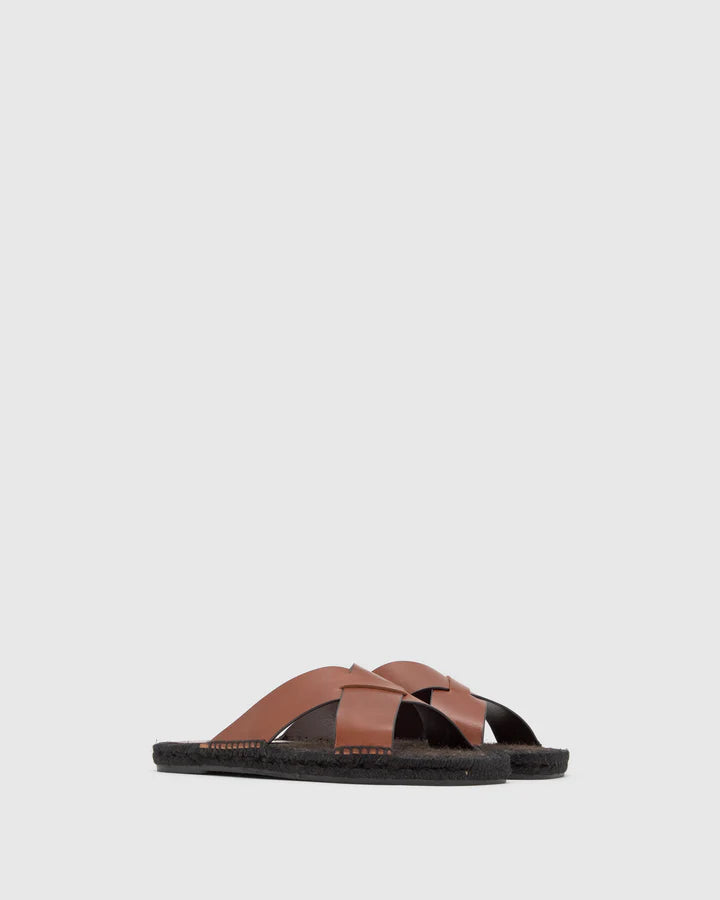 Keanu Leather Sandals Marron Choc