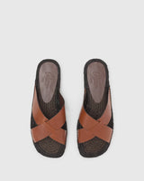 Keanu Leather Sandals Marron Choc