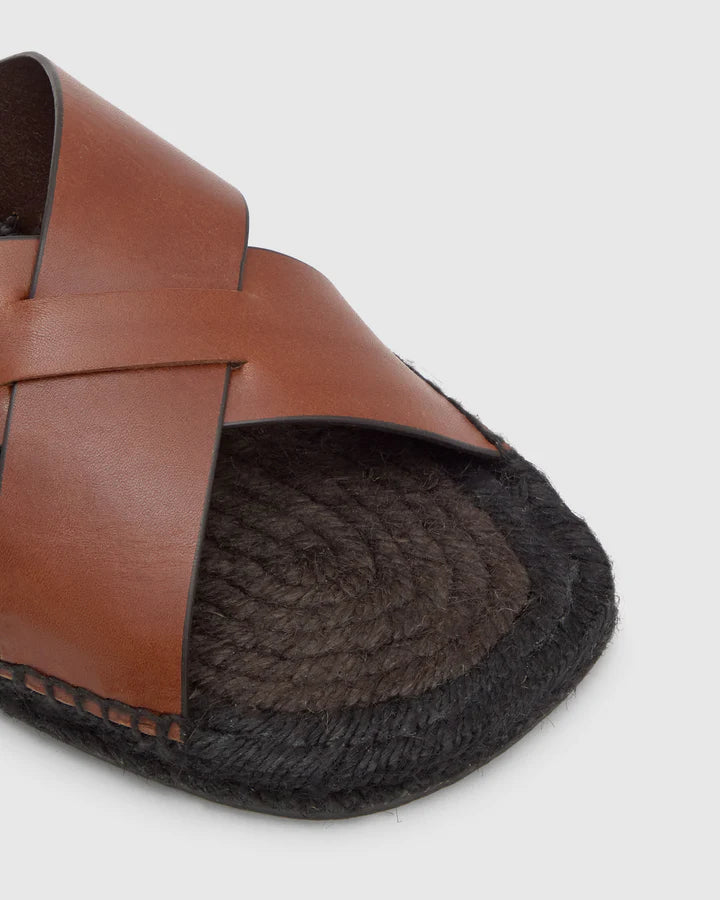 Keanu Leather Sandals Marron Choc