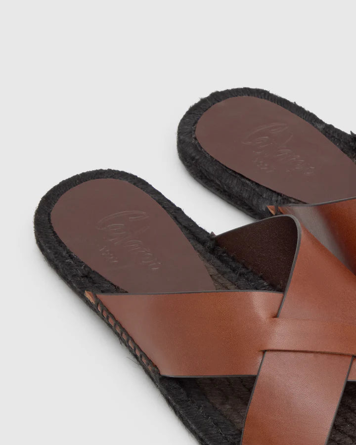 Keanu Leather Sandals Marron Choc