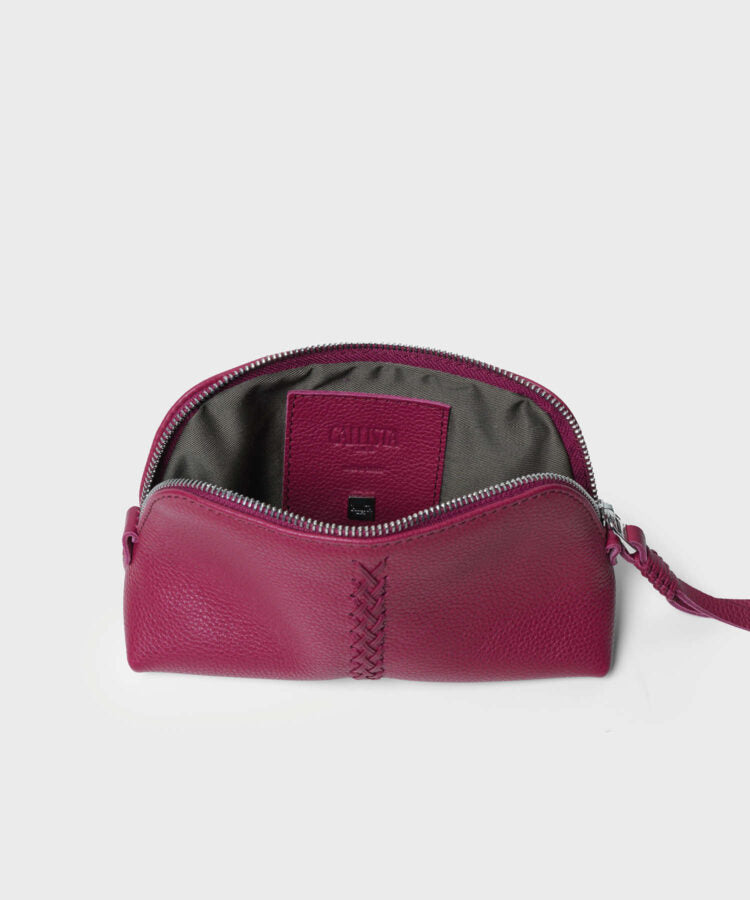 Vanity Case Grained Leather Pink