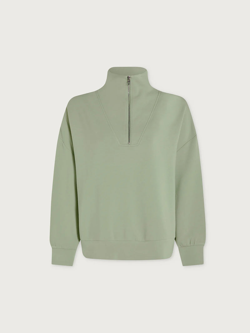 Hawley Half Zip Sweater Snow Sage