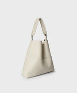 Slim M Stich Tote Grained Leather Cream
