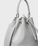 Bucket Bag Grained Leather Oat