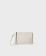 Slim Pochette Grained Leather Cream