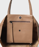 Tote Medium Grained Leather Camel
