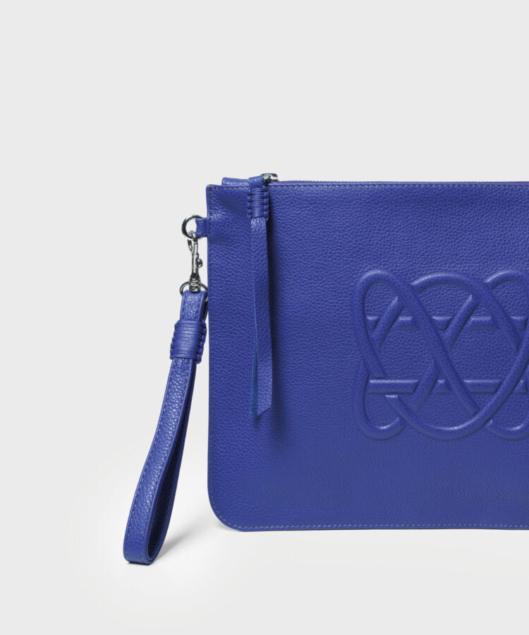 CC Pochette Grained Leather Violet