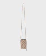 Cross Pocket Bag Smooth Leather Latte