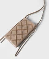 Cross Pocket Bag Smooth Leather Latte