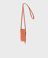 Cross Pocket Bag Smooth Leather Orange