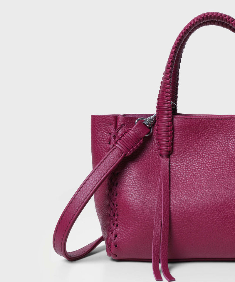 Micro Tote Grained Leather Pink