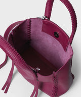 Micro Tote Grained Leather Pink