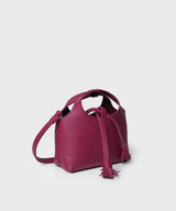 Micro City Mini Tote Grained Leather Pink