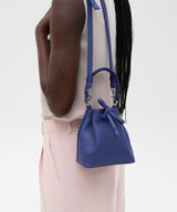 Micro Bucket Bag Grained Leather Violet