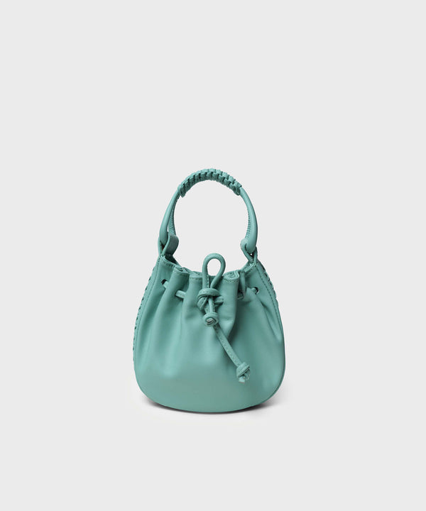 Cora Mini Bucket Bag Smooth Leather Mint