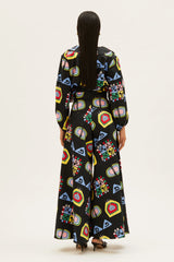 Tependris Palazzo Pants Futuristic Black