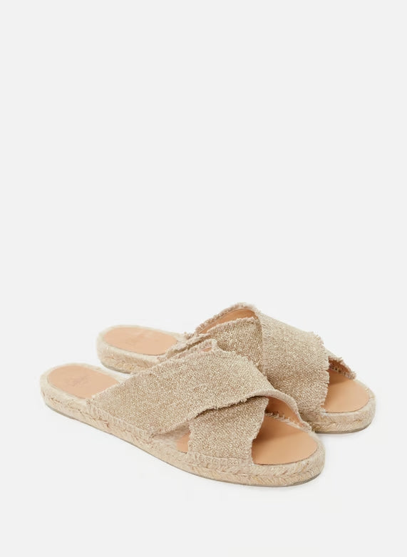 Palmera Flat Sandals Oro Claro